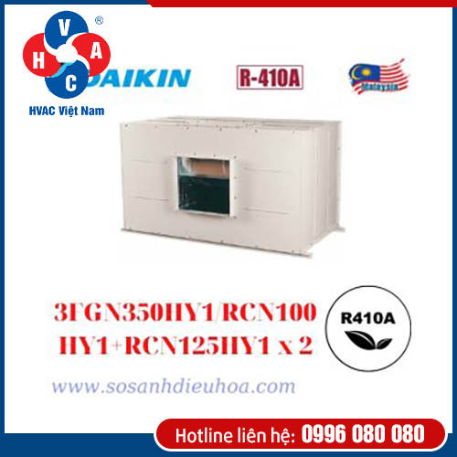 Packaged Daikin 35HP 3FGN350HY1-RCN100HY1 + RCN125HY1x2